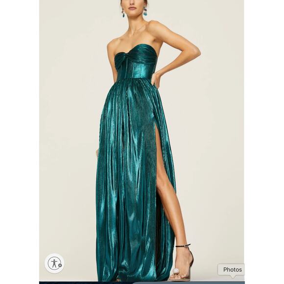 Bronx & Banco Dresses & Skirts - Bronx & Banco Dress Womens 12 US Blue Green Teal Florence Gown Strapless